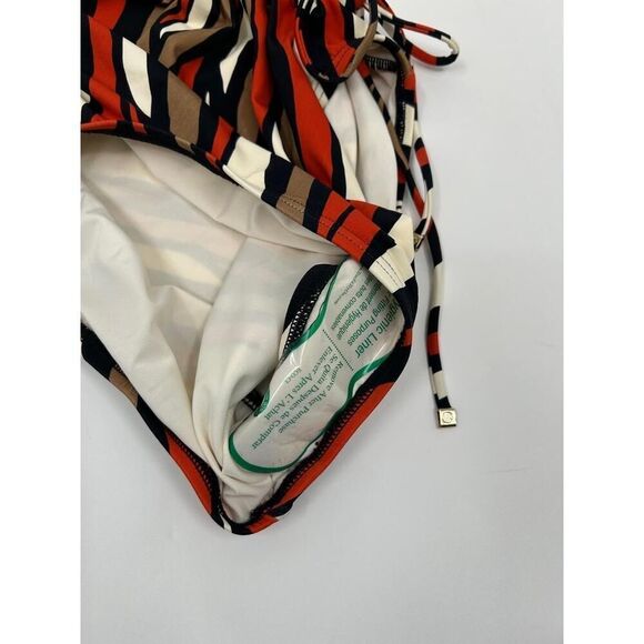 NWT MICHAEL Michael Kors PD62FY2 Zebra Cut-Out One-Shoulder Swimsuit 6 - Picture 10 of 11